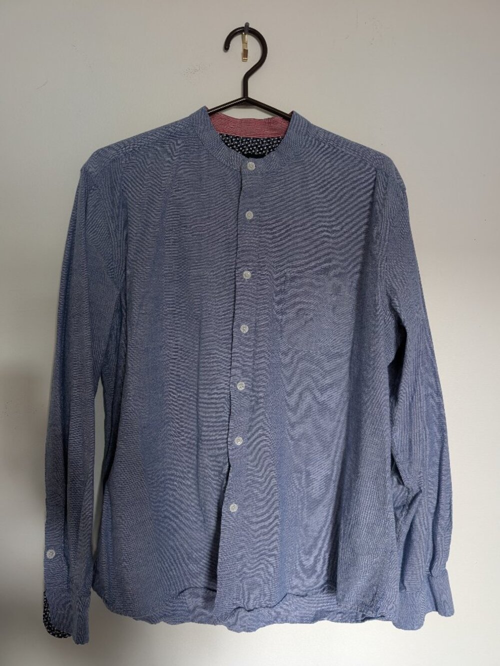 Rue Saint-Patrick Mandarin Collar Dress Shirt